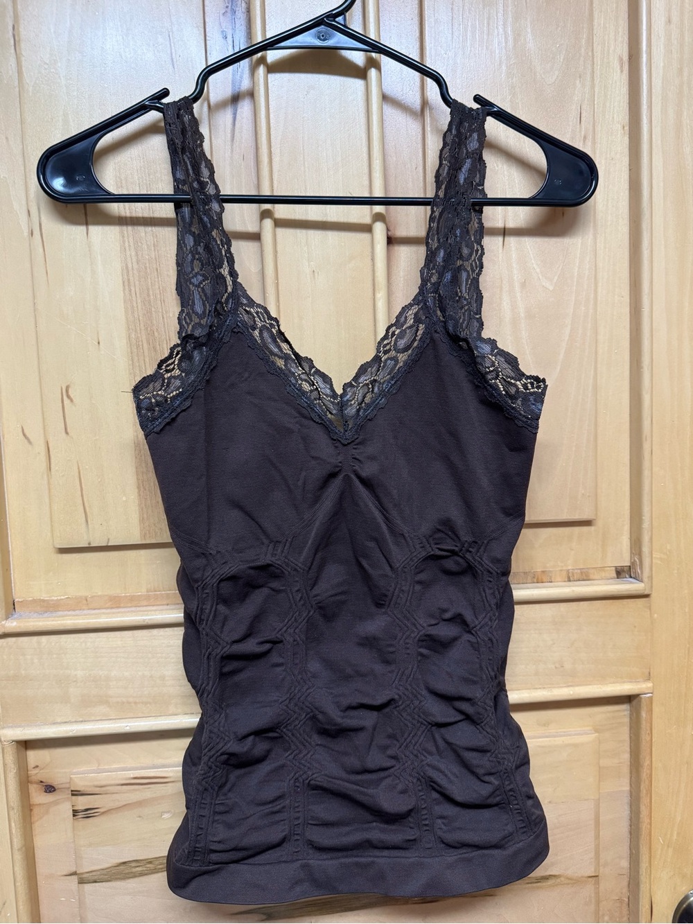 F&F Brown Lace Trim Shaping Tank